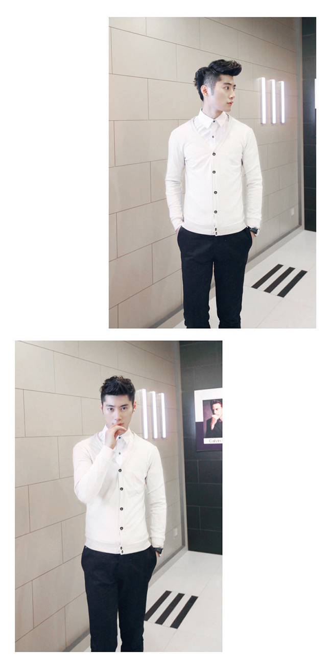 Áo khoác cardigan trắng ac078 - 1