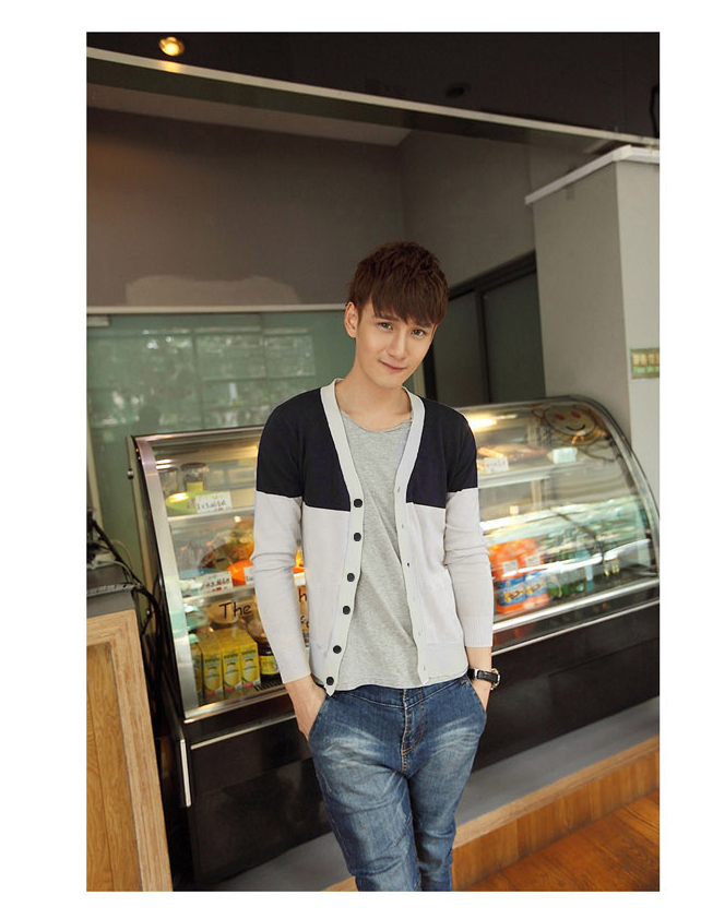 Áo khoác cardigan xám muối tiêu ac081 - 1