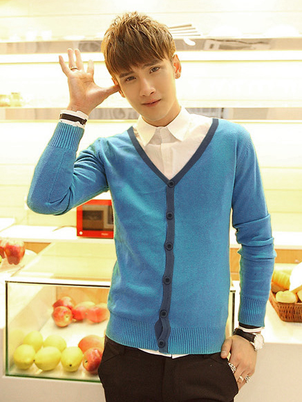 Áo khoác cardigan xanh ya ac082 - 1
