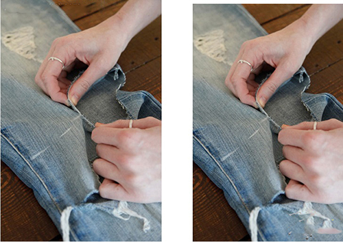 Biến quần jean cũ thành quần lửng cực chất - 2