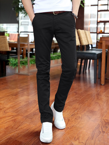 Quần kaki hàn quốc đen qk134 - 1