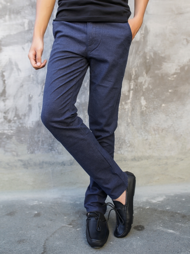 Quần kaki cao cấp xanh đen qk146 - 1