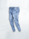 Quần Jeans Rách Form Slimfit QJ008 Màu Xanh