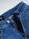 Quần Jeans Trơn Form Regular QJ020 Màu Xanh Biển