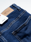 Quần Jeans Trơn Form Regular QJ020 Màu Xanh Đen
