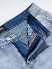 Quần Jeans Trơn Form Regular QJ019 Màu Xanh