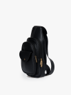 Túi đeo chéo có nắp đen TX007