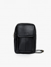 Túi đeo chéo có túi nhỏ màu đen TX009