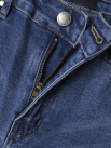 Quần Jeans Xanh Túi Đắp Lưng Thêu Vintage Form Regular QJ094