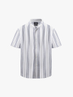 Áo Sơ Mi Linen Sọc Tay Ngắn Form Loose SM148