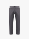 Quần Kaki Trơn Signature Gắn Tag Kim Loại Form Slimfit QK028 Màu Xanh Đậm