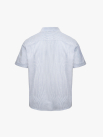 Áo Sơ Mi Oxford Thêu Hình Mỏ Neo 4M Form Regular SM185 Sọc Xanh Biển