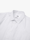 Áo Sơ Mi Sọc Hạn Chế Nhăn Wrinkle X Thêu Chữ M Form Tailored SM177 Sọc Đen