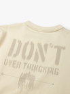 Áo Thun In Chữ Don‘t Over Thinking Form Regular AT171 Màu Trắng