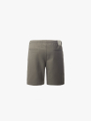 Quần Short Kaki Lưng Thun Gắn Nhãn Trang Trí Form Straight QS067 Màu Nâu Đậm