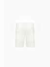 Quần Short Kaki Lưng Thun Gắn Nhãn Trang Trí Form Straight QS067 Màu Trắng