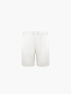 Quần Short Kaki Sidetab Xếp Ly Form Regular QS069 Màu Trắng