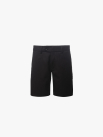 Quần Short Linen Trơn Form Straight QS068 Màu Đen