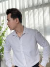 Áo Sơ Mi Phối Dây Sọc Ở Nẹp Form Slimfit SM162