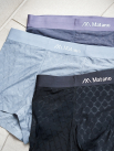 Quần Boxer Lụa Băng Thông Hơi Hoạ Tiết QL069 Màu Xám Đậm