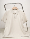 Áo Polo Cool-X Thêu Logo Tròn 4M Form Regular PO167 Màu Be