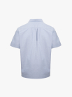 Áo Sơ Mi Tay Ngắn Oxford Thêu 4M Ở Túi Form Regular SM191 Màu Xanh Biển