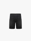 Quần Short Jean Thêu Logo Tròn 4M Premium Form Straight QS075 Màu Đen