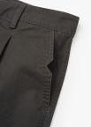 Quần Kaki Diễu 2 Bên Miệng Túi Form Slimfit QK031 Màu Xám Đậm