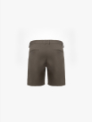 Quần Short Kaki Diễu 2 Bên Miệng Túi Form Straight QS074 Màu Nâu Nhạt