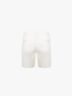 Quần Short Kaki Diễu 2 Bên Miệng Túi Form Straight QS074 Màu Trắng