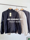 Áo Khoác Dù Trượt Nước Thêu 3D Logo 4M Form Regular AK075 Màu Đen