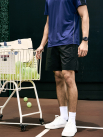 Quần Short Thể Thao In Chữ Active 4MEN Form Regular QS080 Màu Đen