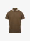 Áo Polo Cổ Phối Màu Form Regular PO172 Màu Nâu