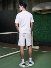 Quần Short Kaki Diễu 2 Bên Miệng Túi Form Straight QS074 Màu Trắng