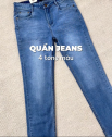 Quần Jean Diễu Túi Sau Form Slimfit QJ117 Màu Xanh Biển Nhạt