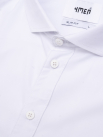 Áo Sơ Mi Diễu Ly Hạn Chế Nhăn Wrinkle X Thêu Peakhour Form Slimfit SM182 Màu Trắng