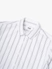 Áo Sơ Mi Sọc Thêu Logo Ngựa Form Regular SM202 Màu Sọc Trắng