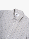 Áo Sơ Mi Sọc Thêu Logo Ngựa Form Regular SM202 Màu Sọc Xám