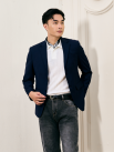 Áo Vest Trơn Form Slimfit AV031 Màu Xanh Đen