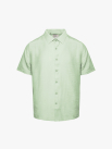 Áo Sơ Mi Linen Xước Ngắn Tay Form Regular SM203 Xanh Bạc Hà