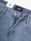 Quần Jean Phối Dây Sọc 2 Bên Sườn Form Straight Xanh QJ130 Màu Xanh