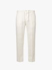 Quần Linen Trơn 1 Cơi Form Straight QK035 Màu Trắng Kem