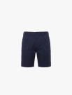 Quần Short Linen Thêu Cánh Buồm Form Straight QS087 Màu Xanh Đen