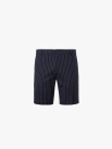 Quần Short Sọc Form Straight QS086 Màu Xanh Đen