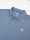 Áo Polo Thể Thao In Logo 4M Tròn Form Regular PO171 Màu Xám Xanh