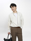Áo Sơ Mi Oxford Sọc Cổ Button - Down Form Regular SM207 Sọc Trắng