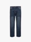 Quần Jean Phối Dây Sọc 2 Bên Sườn Form Straight Xanh QJ131 Màu Xanh