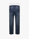 Quần Jean Phối Dây Sọc 2 Bên Sườn Form Straight Xanh QJ131 Màu Xanh