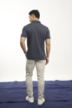 Áo Polo Cool-X In Viền Bo Cổ Form Slimfit PO186 Xanh Đen