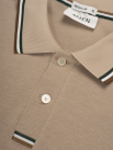 Áo Polo Signature Stripe Trơn Form Regular PO193 Màu Be